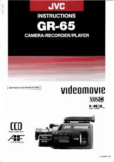 JVC GR 65 manual. Camera Instructions.